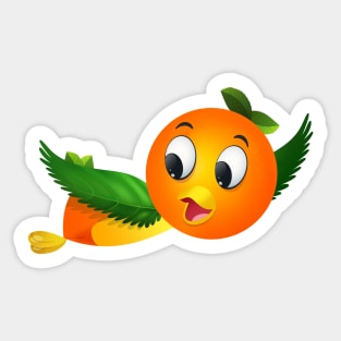 Florida Orange Bird Sticker